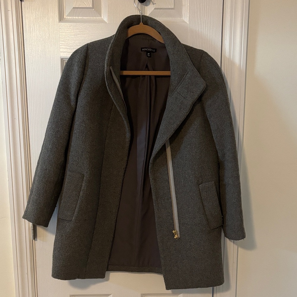 J. Crew Gray Pea Coat
